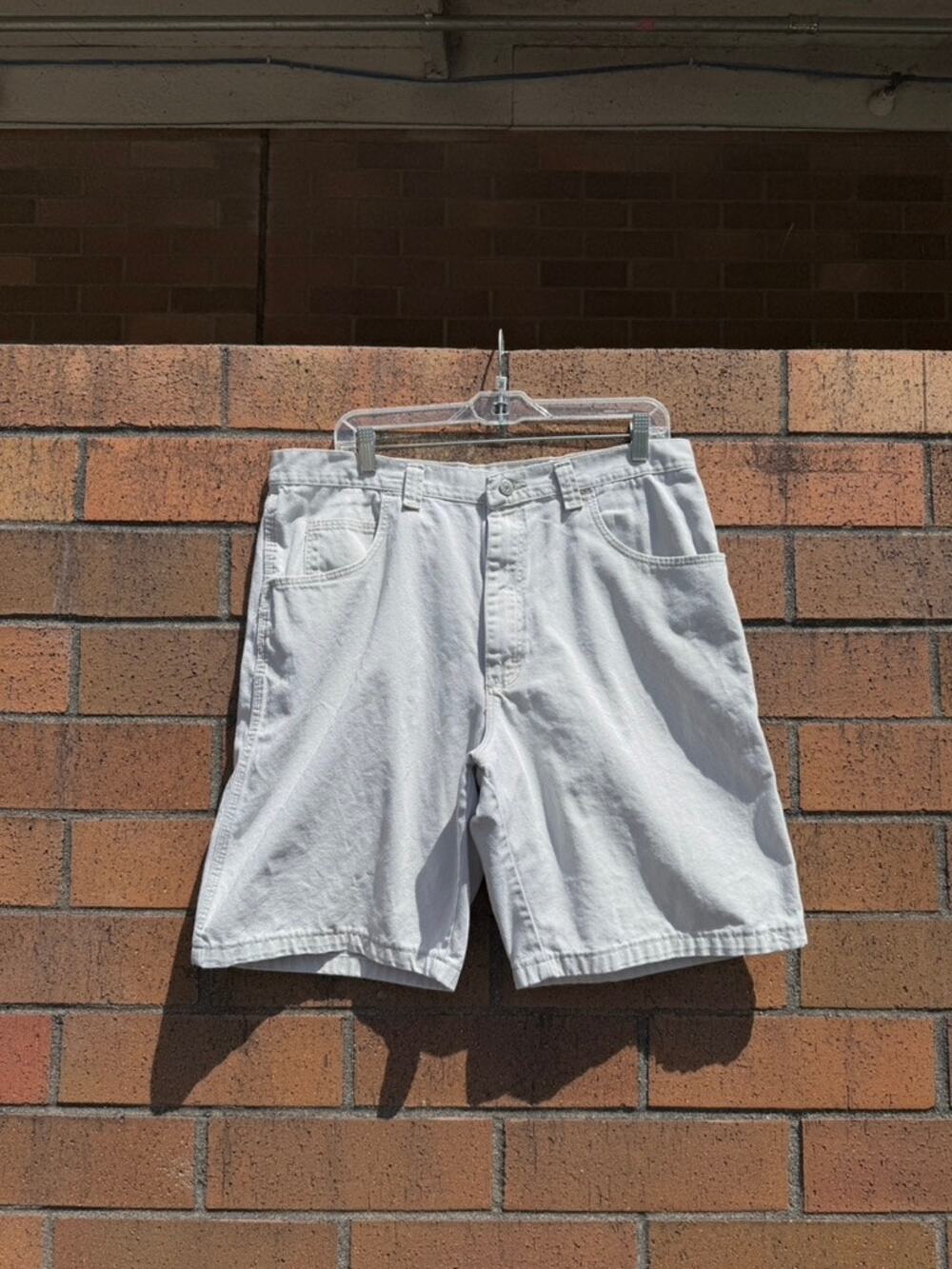 Y2K Wrangler Hero Beige Carpenter Shorts Vintage Cream Cargo Shorts Carhartt